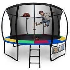 Trampoline | Jumping Pad | Round Trampoline | Kids Toy|With safety net 2