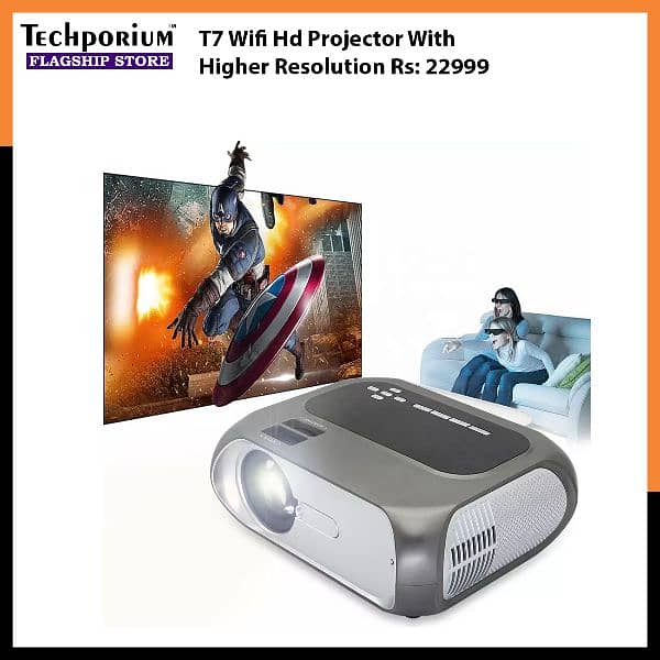 New Hot Selling Projector T6, P30, Hy350, T7, Ts-6, Hey300 pro HD 1080 5