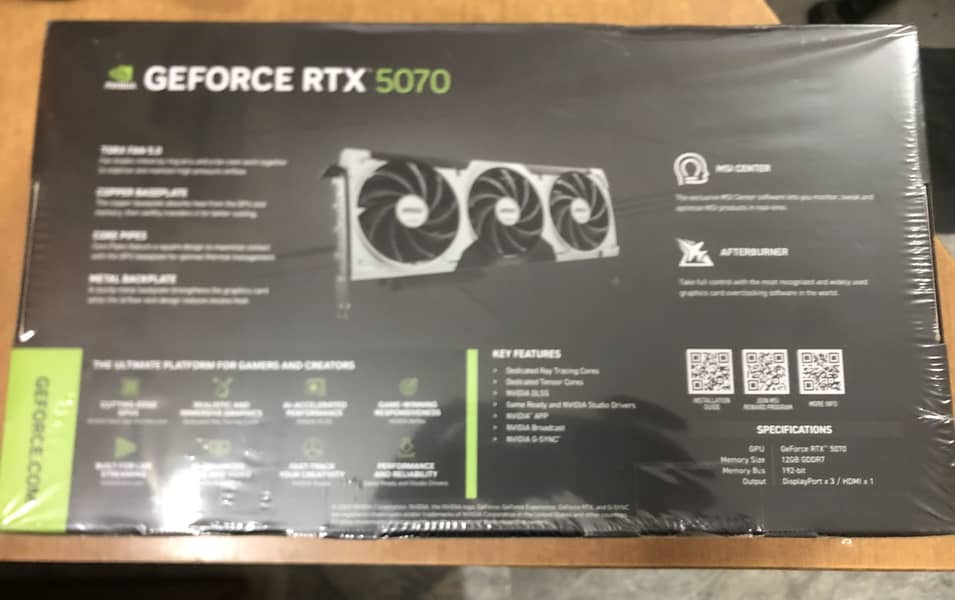 MSI Ventus GeForce RTX 5070 OC 12GB GDDR7 PCIExpress 5.0 Graphics Card 13