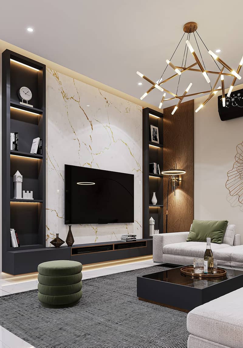 Interior Design, Architecture, renovation Ceiling Paint, Gypsum Board 16