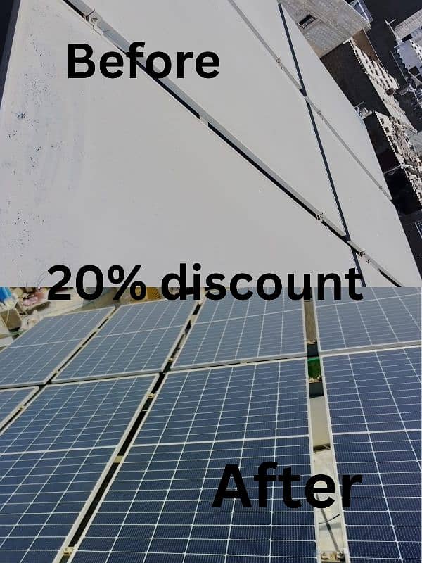 20% discount on solar panel cleaning 0