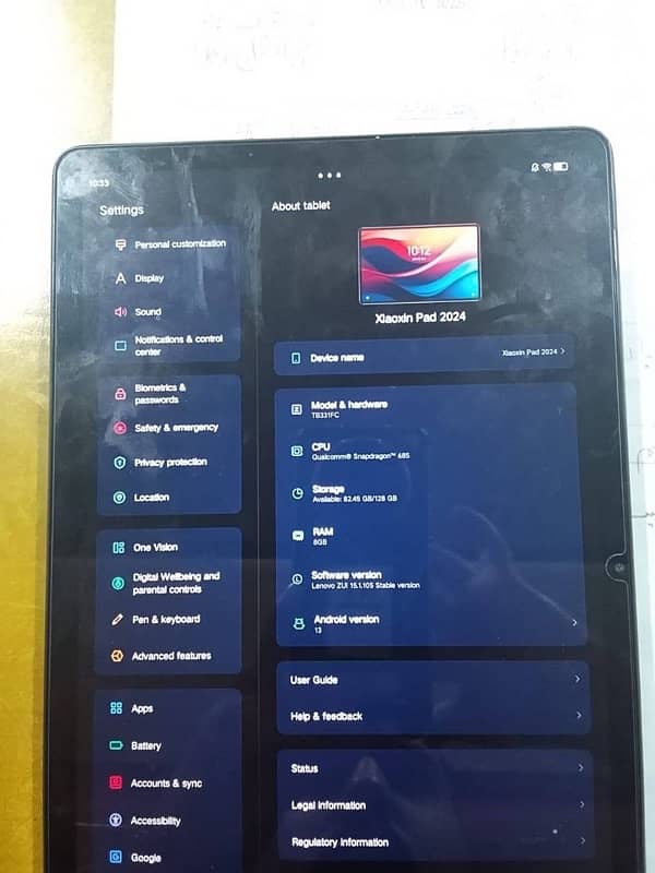 Lenovo Tab Xiaoxin Pad 2024 5