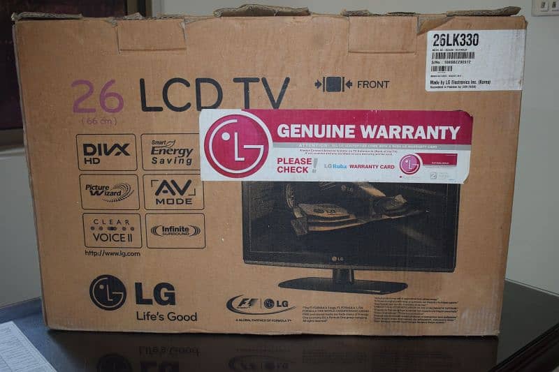 BRAND NEW CONDITION LG LED 26 INCHES. . . . GIFT 3