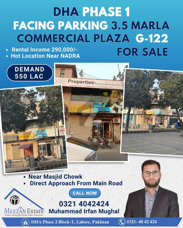 Facing Park 3.5 Marla Building In Stunning Direct Approach DHA Phase 1 Is Available For Sale 0