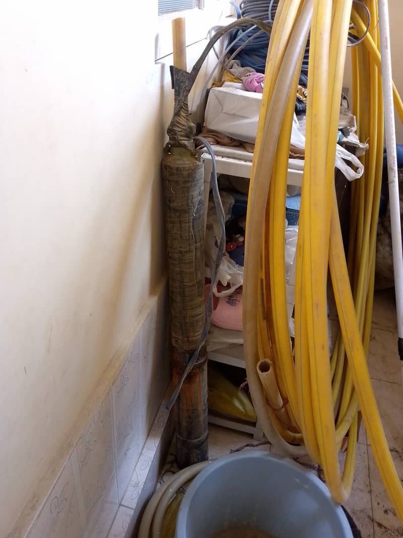Boaring pone ka pump steal wire electric wire  & Pipe 150 foot ft 3
