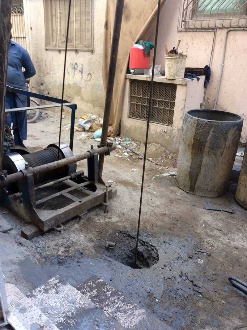 Boaring pone ka pump steal wire electric wire  & Pipe 150 foot ft 4
