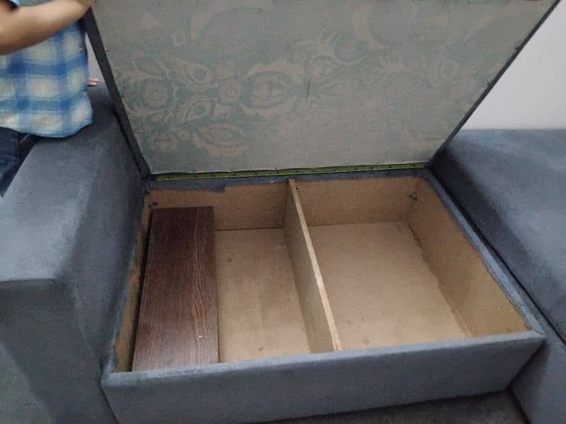 L shape storage sofa 2