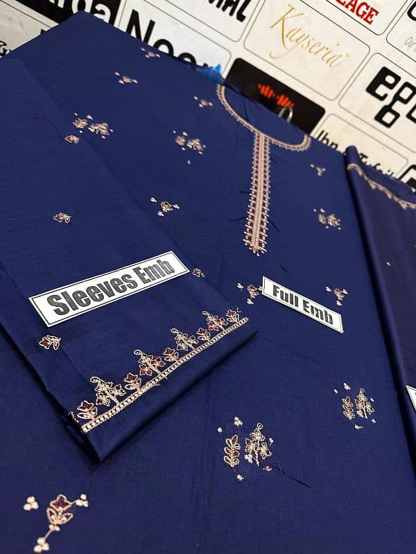 3pc embroided suit 3