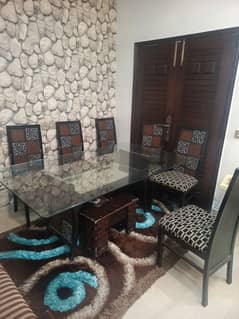 dining table with 6 chair of pure wood (dayar)