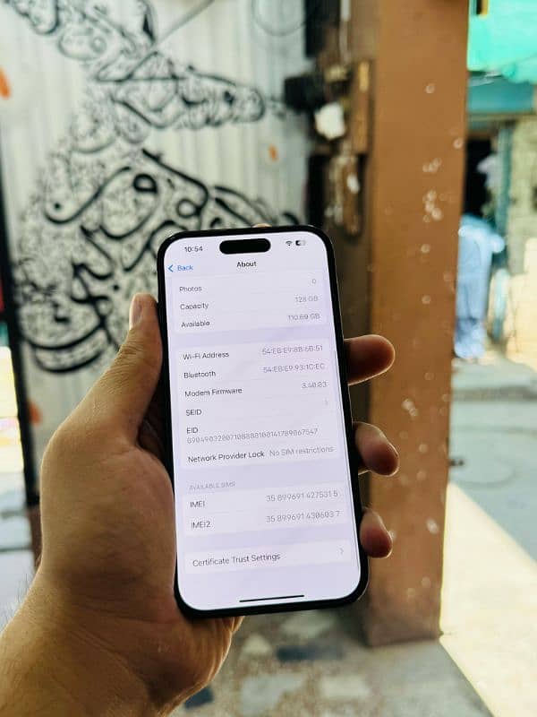 iphone 14 Pro 128GB Non PTA Full 4 Months Sim Time 1