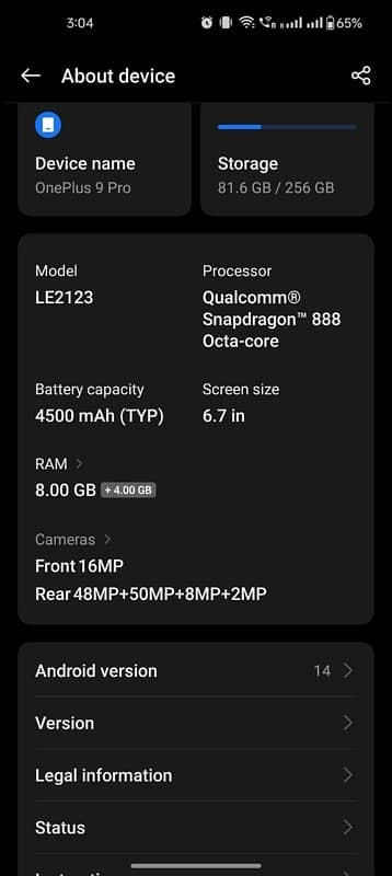 one plus 9 pro 9