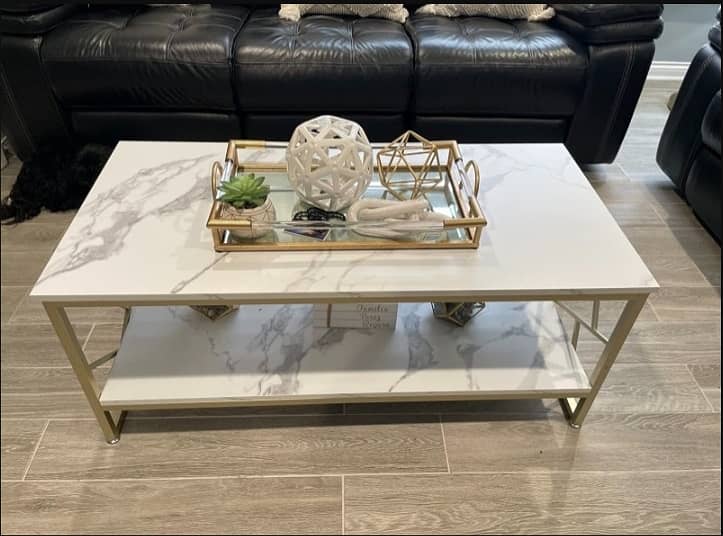 Modern Iron & Wood CentreTable – Elegant Design, Lasting Strength 0