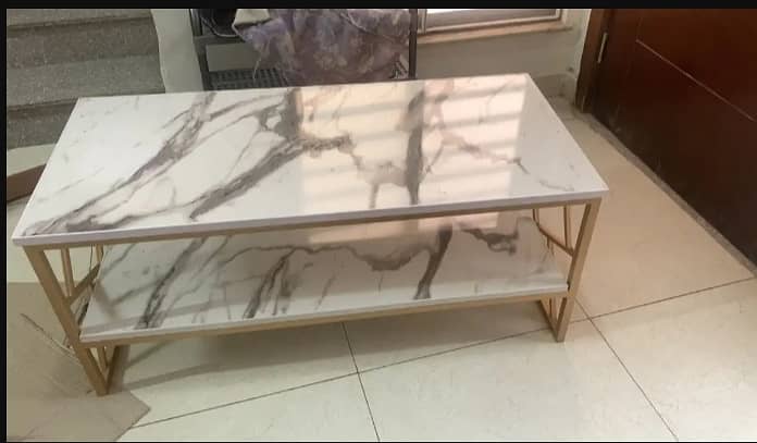 Modern Iron & Wood CentreTable – Elegant Design, Lasting Strength 1