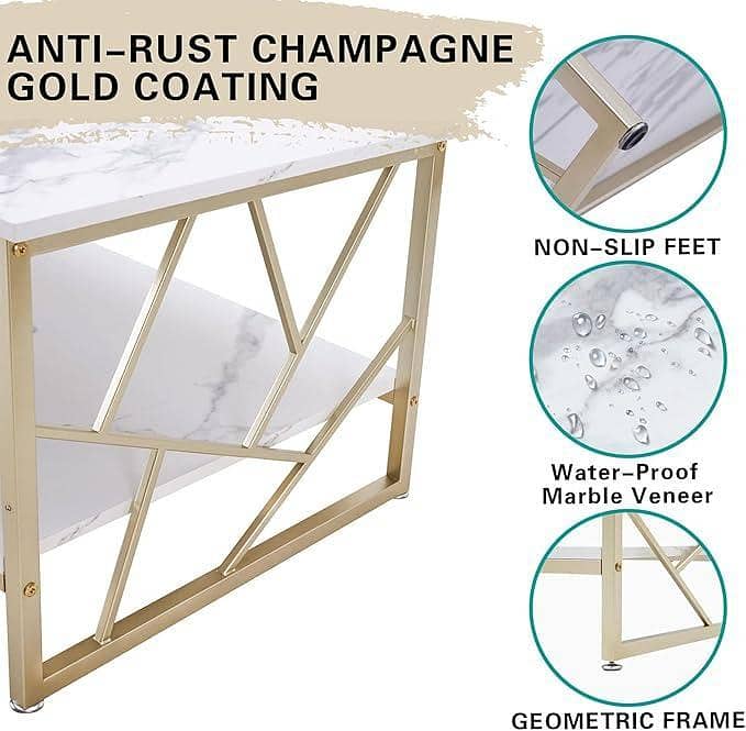 Modern Iron & Wood CentreTable – Elegant Design, Lasting Strength 2
