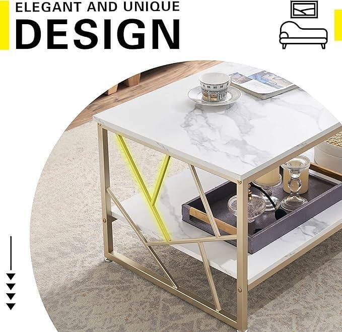 Modern Iron & Wood CentreTable – Elegant Design, Lasting Strength 3