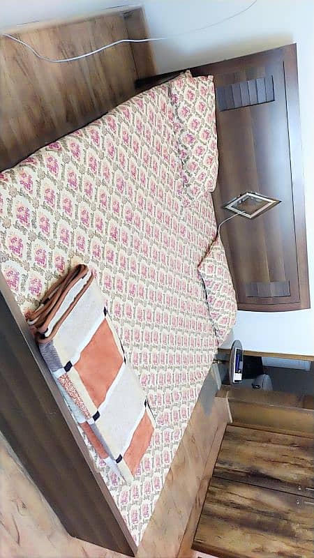 bed along with mattress including 2 sofa set 0