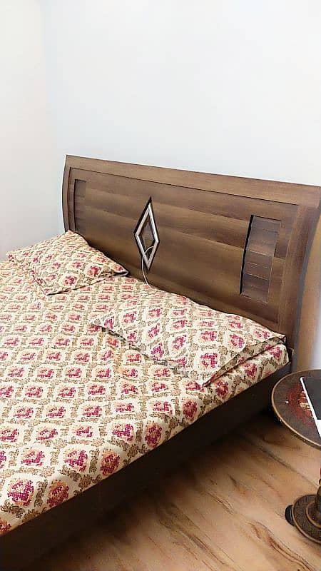 bed along with mattress including 2 sofa set 3