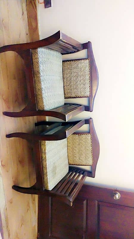 bed along with mattress including 2 sofa set 4