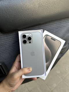 iPhone 15 Pro Max 256GB (100% Health)- Factory Unlocked (New)