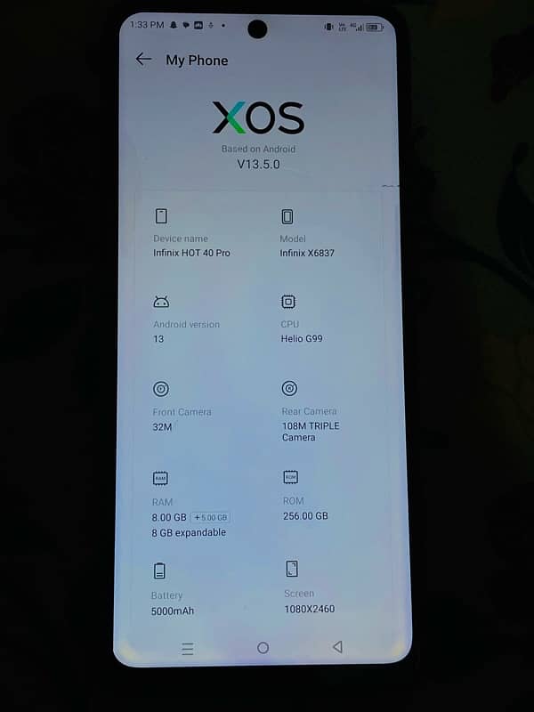 infinix hot 40 pro 256 gb 7