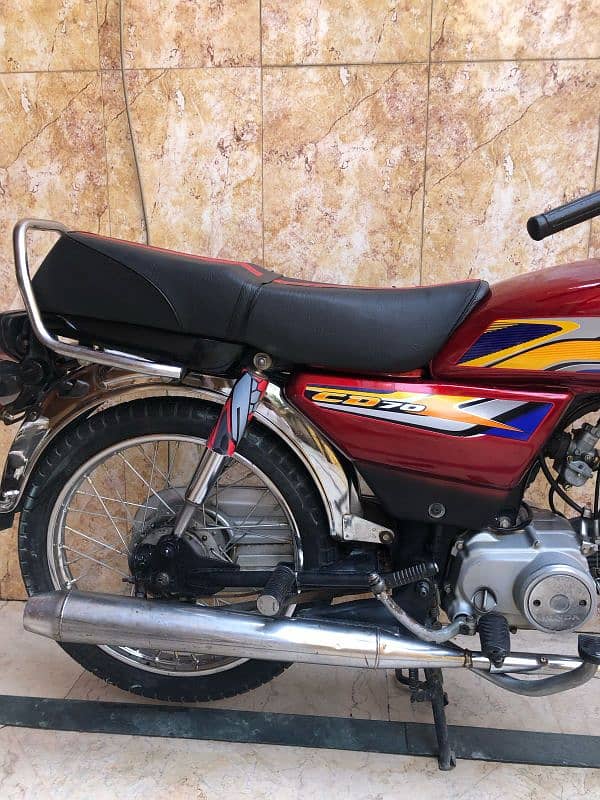 HONDA CD 70 2020 model 2021 registered FULL SAAF BIKE HAN 4