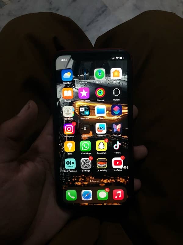 iPhone xr red colour PTA approved 64 gb bettery health 81 7