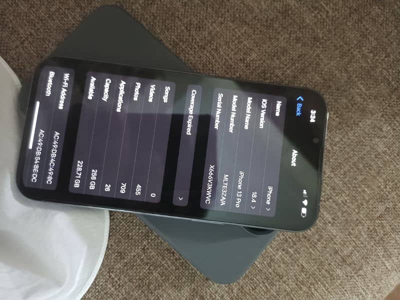 iPhone 13 pro 256 with box physical dual  PTA approved 9