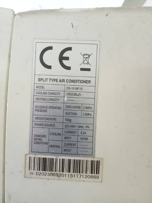 ORIENT SPLIT AC 1.5 (URGENT SELL) 2