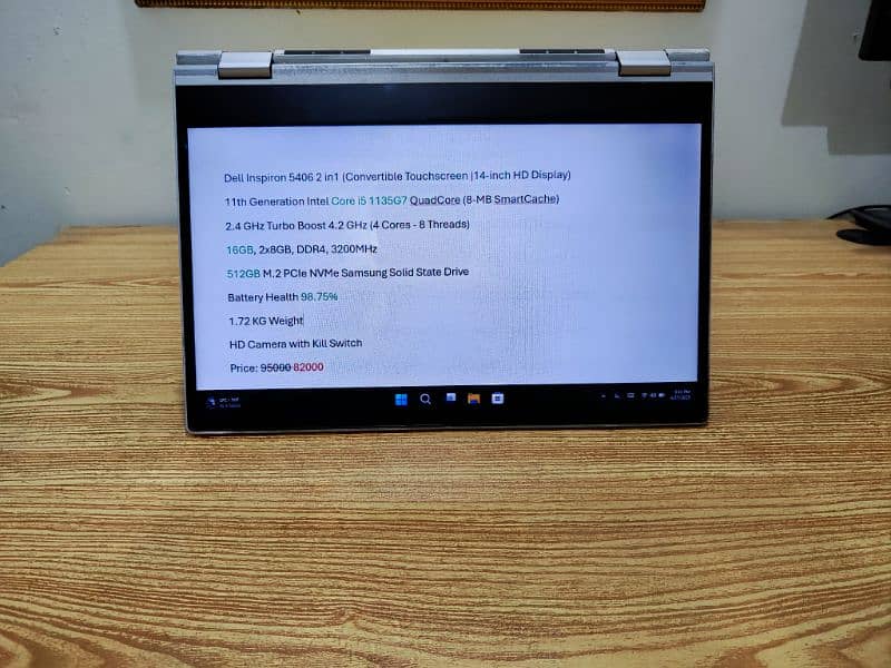 Dell 11th Generation i5 || x360 Rotatable Touch Screen || 16 / 512 GB 4