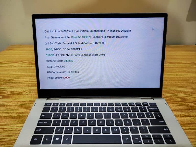 Dell 11th Generation i5 || x360 Rotatable Touch Screen || 16 / 512 GB 6
