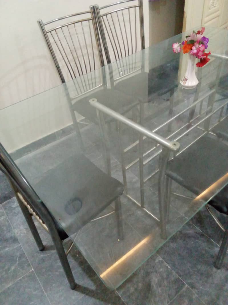 Dining table with 6 chairs 2