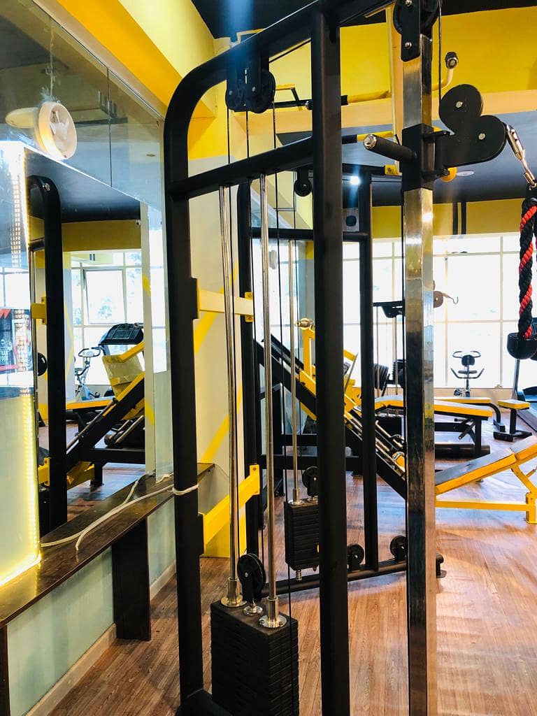 Weight Plates|Dummbells|Four Station|Full Gym setup|Treadmill 17