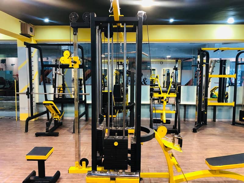 Weight Plates|Dummbells|Four Station|Full Gym setup|Treadmill 18