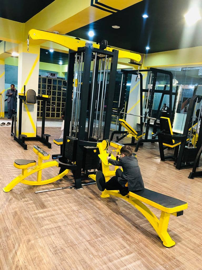 Weight Plates|Dummbells|Four Station|Full Gym setup|Treadmill 19
