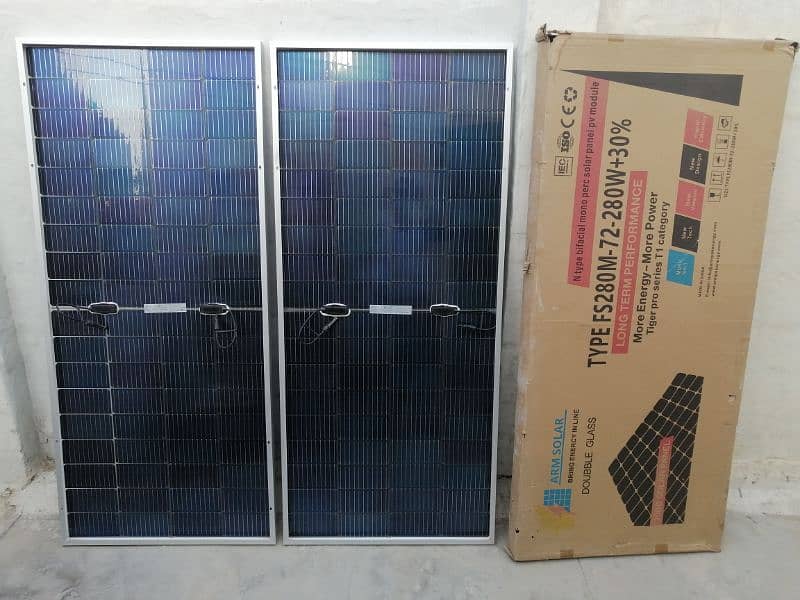 280Watt ARM Bifacial Solar Pannels Cell German 2 Piece 4