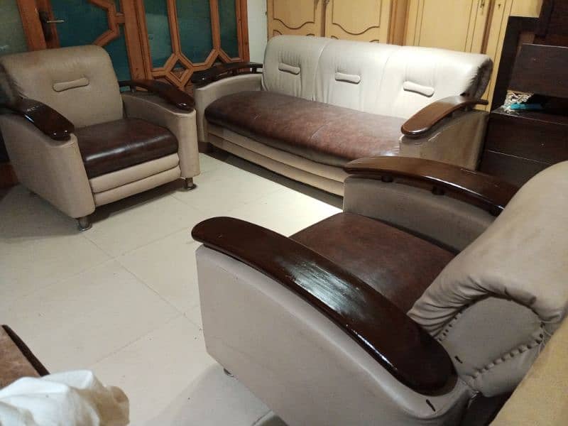 leather sofa set 3 1 1 0