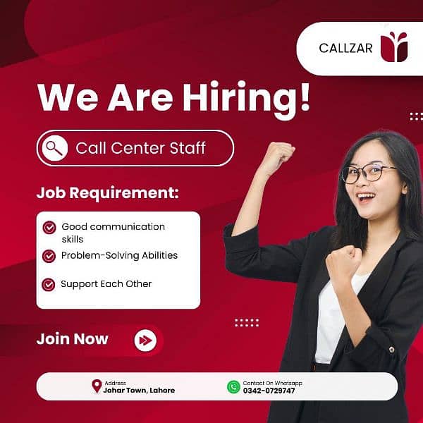 Call center jobs is available 0