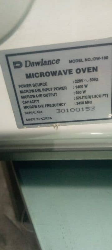 Dawlance 52 litres large size oven 5