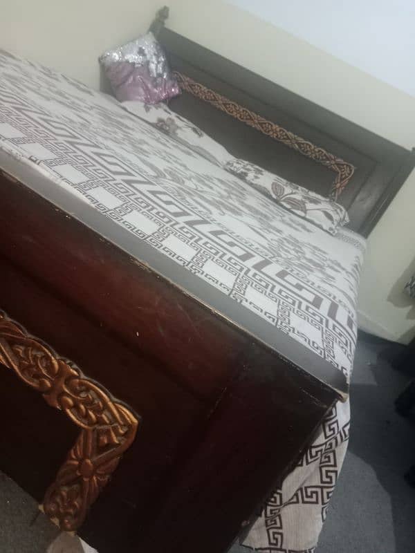 Double bed with mattress 2