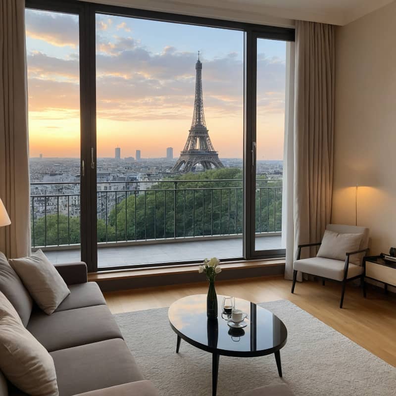 LUXURY STUDIO APARTMENT WITH EIFFLE VIEW AND LUXURY AMNITIES FOR SALE ON INVESTOR RATE 24