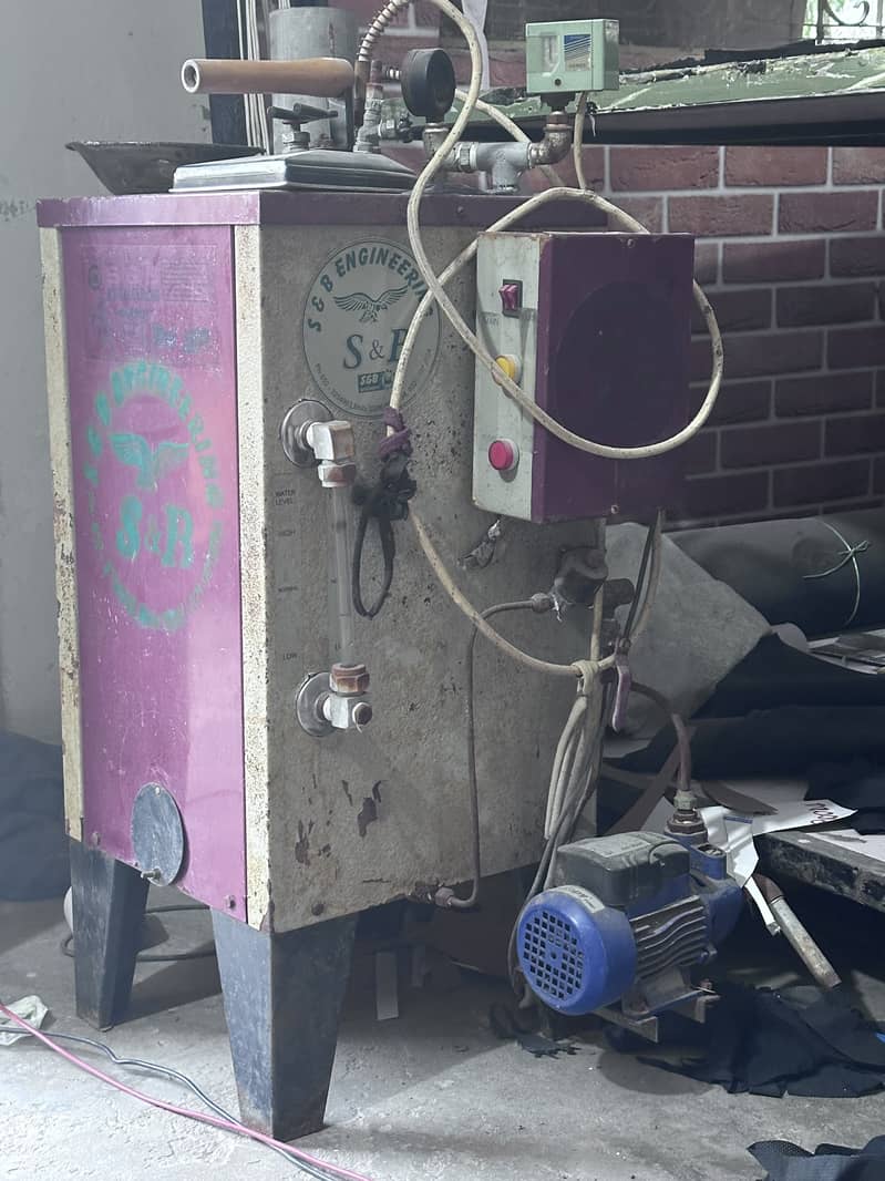 Steam press boiler used 0