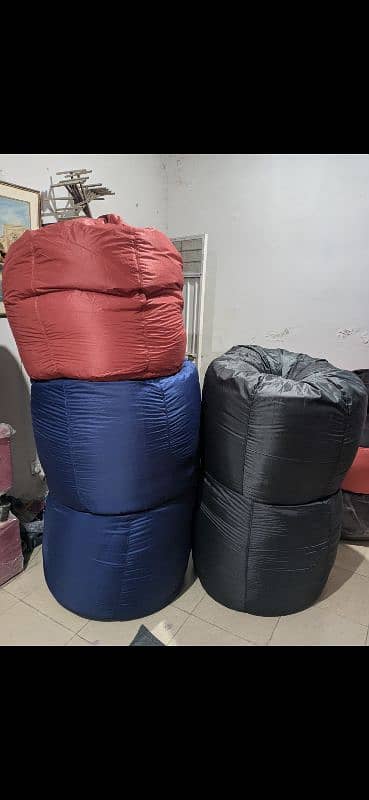 Plain parachute bean bag sofas 4