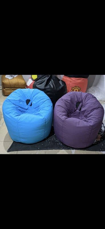 Plain parachute bean bag sofas 7