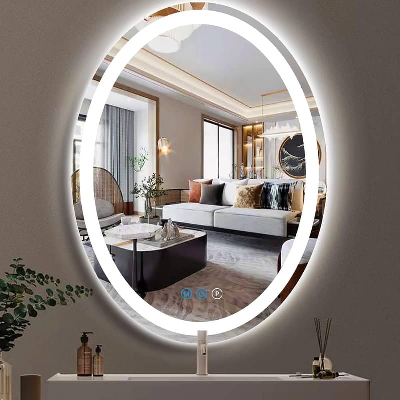LED Mirror|Touch sensor| colourfull led lights| 0