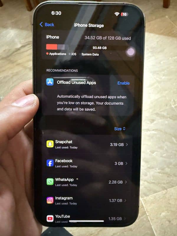 I phone 14 pro max 128 gb 7