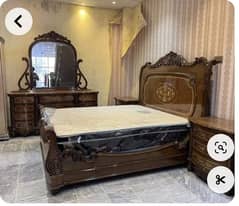 Chionioty Bed Set New king size Best for Jahez bed side table dressing