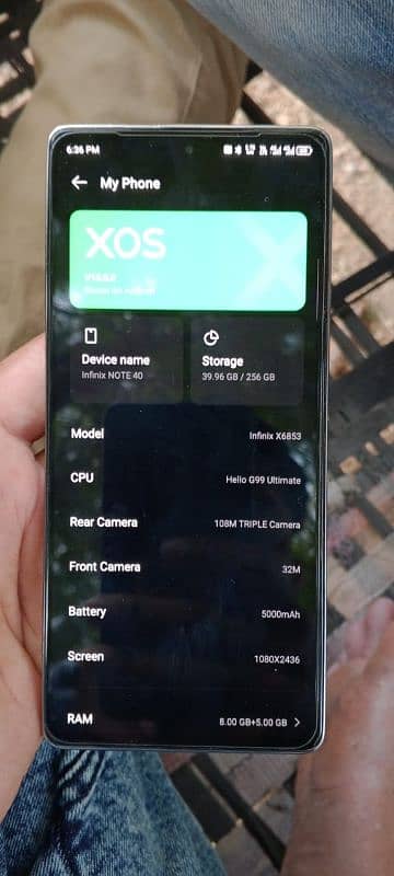 Infinix note 40 5