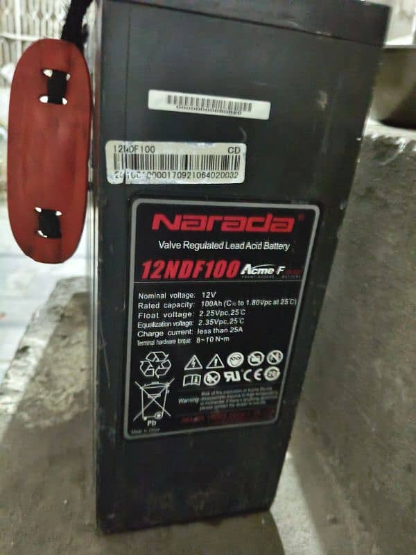 ok working condition battery 100ah 12 volt 1