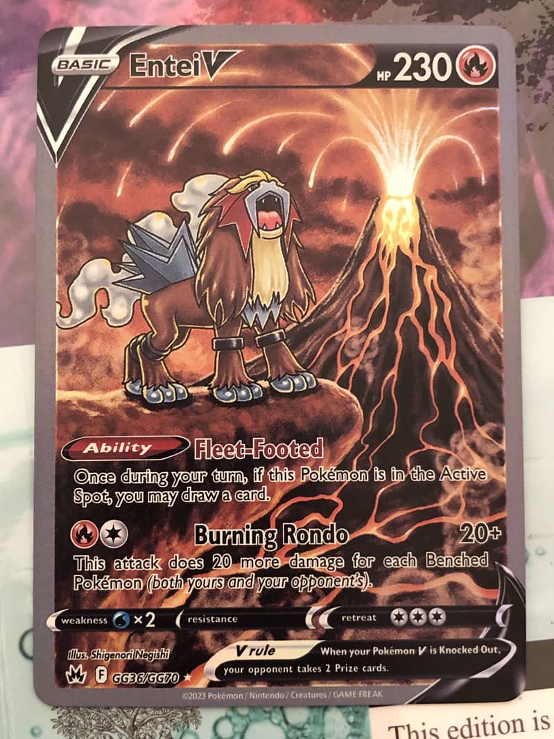 Pokemon Card Entei ex new condition 0