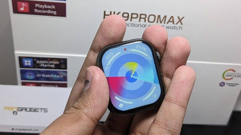 Hk9 Pro 2nd Gen Original AMOLED Display| 90Hz refresh rate Apple watch 5